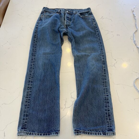 Levi 501 Jeans Men’s Size 34 X 32 Made In Mexico - Picture 1 of 16